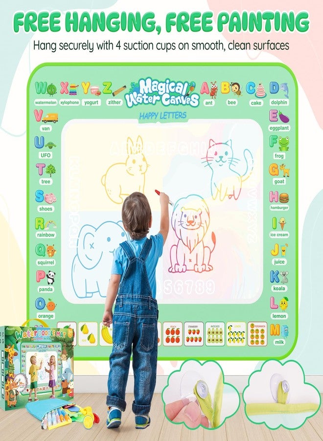 Assark Water Doodle Mat 40 X 32 Iches Mess Free Coloring Magic Drawing Mat Toddlers Educational Kids Toys,Birthday Christmas Gifts for 3 4 5 6 7 8 Years Old Boys Girls - Image 3